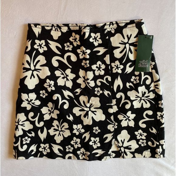 Wild Fable Hawaiian Stretch Mini Skirt Juniors Size 00 - Picture 1 of 14